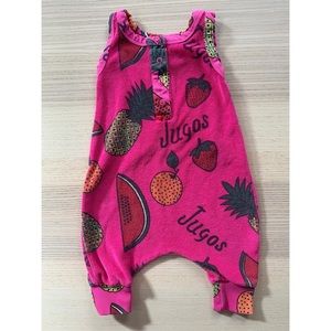 Hugo Loves Tiki Jugos fruit juice terry romper